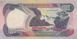 1972 1000 ESCUDOS BANKNOTE ANGLOA REF 552 - World Banknotes - Cambridgeshire Coins