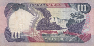 1972 1000 ESCUDOS BANKNOTE ANGOLA ( REF 305 ) - World Banknotes - Cambridgeshire Coins