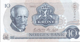 1972-1984 10 KRONER BANKNOTE NORWAY REF 939 - World Banknotes - Cambridgeshire Coins