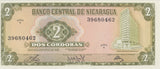 1972 2 CORDOBAR BANKNOTE NICARAGUA REF 911 - World Banknotes - Cambridgeshire Coins