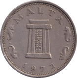 1972 5 CENTS MALTA - WORLD COINS - Cambridgeshire Coins