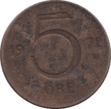 1972 5 ORE SWEDEN - WORLD COINS - Cambridgeshire Coins