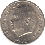 1972 50 CENTS HAITI - WORLD COINS - Cambridgeshire Coins