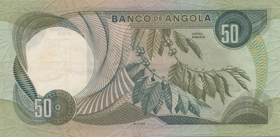1972 50 ESCUDOS BANKNOTE ANGOLA ( REF 307 ) - World Banknotes - Cambridgeshire Coins