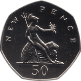 1972 FIFTY PENCE PROOF 50P COIN BRITANNIA - 50p Proof - Cambridgeshire Coins