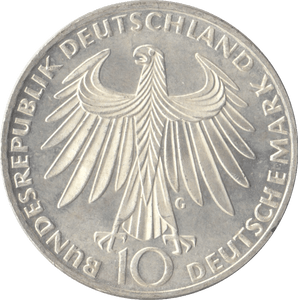 1972 GERMANY MÜNCHEN OLYMPIAD SILVER 10 MARKS - SILVER WORLD COINS - Cambridgeshire Coins