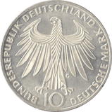 1972 GERMANY MÜNCHEN OLYMPIAD SILVER 10 MARKS - SILVER WORLD COINS - Cambridgeshire Coins
