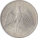 1972 GERMANY MUNICH OLYMPIAD SILVER 10 MARKS - SILVER WORLD COINS - Cambridgeshire Coins
