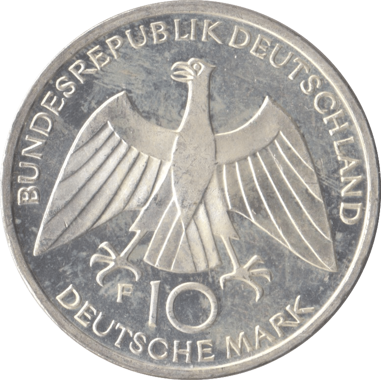 1972 GERMANY MUNICH OLYMPIAD SILVER 10 MARKS - SILVER WORLD COINS - Cambridgeshire Coins