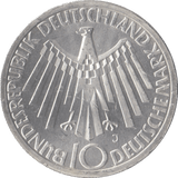 1972 GERMANY OLYMPIAD SILVER 10 MARKS - SILVER WORLD COINS - Cambridgeshire Coins