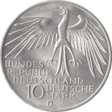1972 GERMANY OLYMPICS SILVER 10 MARKS - SILVER WORLD COINS - Cambridgeshire Coins