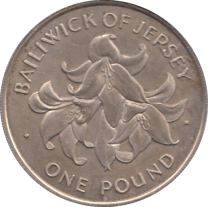 1972 JERSEY ONE POUND COIN - WORLD COINS - Cambridgeshire Coins