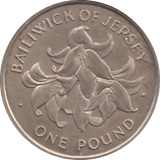 1972 JERSEY ONE POUND COIN - WORLD COINS - Cambridgeshire Coins