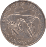 1972 JERSEY TWO POUND COIN - WORLD COINS - Cambridgeshire Coins