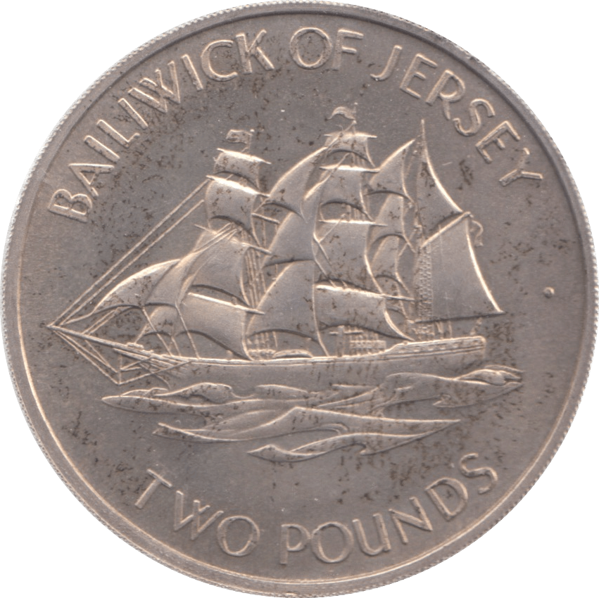 1972 JERSEY TWO POUNDS - WORLD COINS - Cambridgeshire Coins