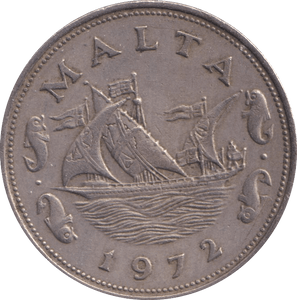 1972 MALTA 10 CENTS - WORLD COINS - Cambridgeshire Coins