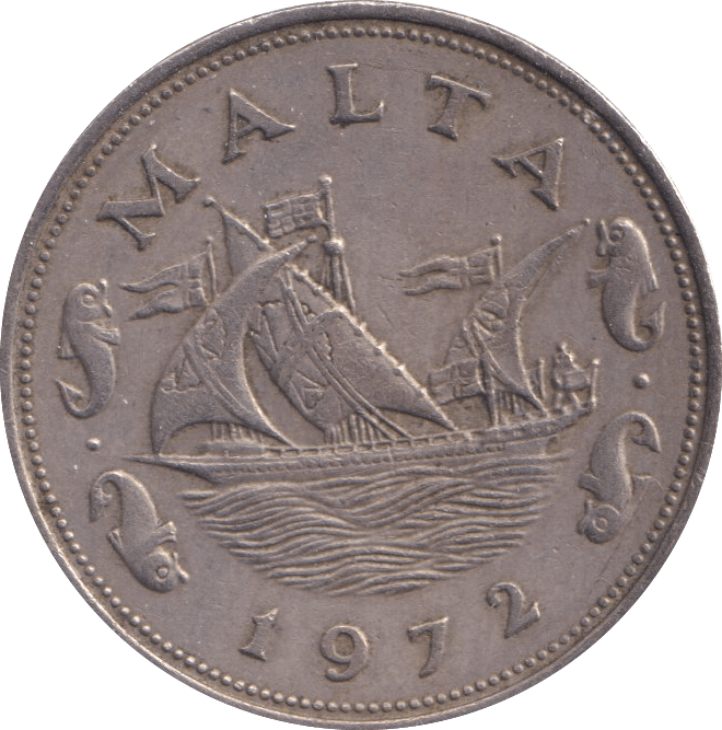 1972 MALTA 10 CENTS - WORLD COINS - Cambridgeshire Coins