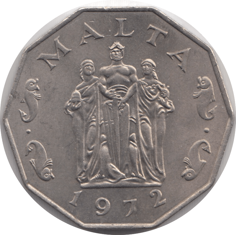 1972 MALTA 50 CENTS - WORLD COINS - Cambridgeshire Coins