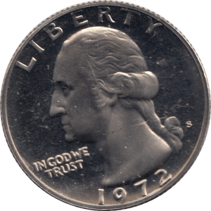 1972 QUARTER DOLLAR USA ( PROOF ) - WORLD COINS - Cambridgeshire Coins