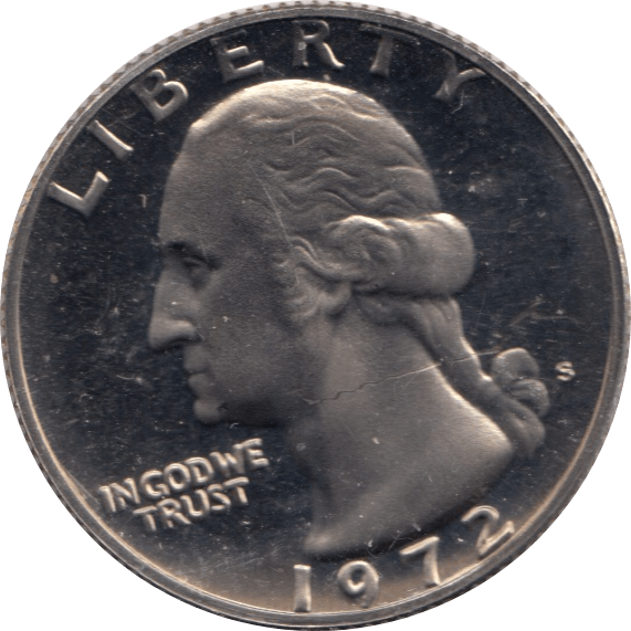 1972 QUARTER DOLLAR USA ( PROOF ) - WORLD COINS - Cambridgeshire Coins