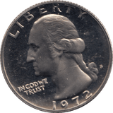 1972 QUARTER DOLLAR USA ( PROOF ) - WORLD COINS - Cambridgeshire Coins