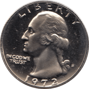 1972 QUARTER DOLLAR USA ( PROOF ) - WORLD COINS - Cambridgeshire Coins