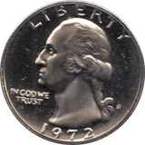 1972 QUARTER DOLLAR USA ( PROOF ) - WORLD COINS - Cambridgeshire Coins
