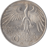 1972 SILVER 10 MARK MINT GERMANY - SILVER WORLD COINS - Cambridgeshire Coins