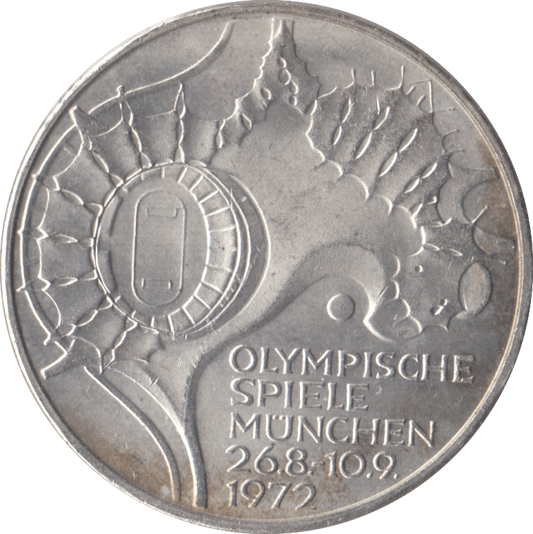 1972 SILVER 10 MARK MINT GERMANY - SILVER WORLD COINS - Cambridgeshire Coins