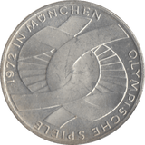 1972 SILVER 10 MARK MINT GERMANY - SILVER WORLD COINS - Cambridgeshire Coins