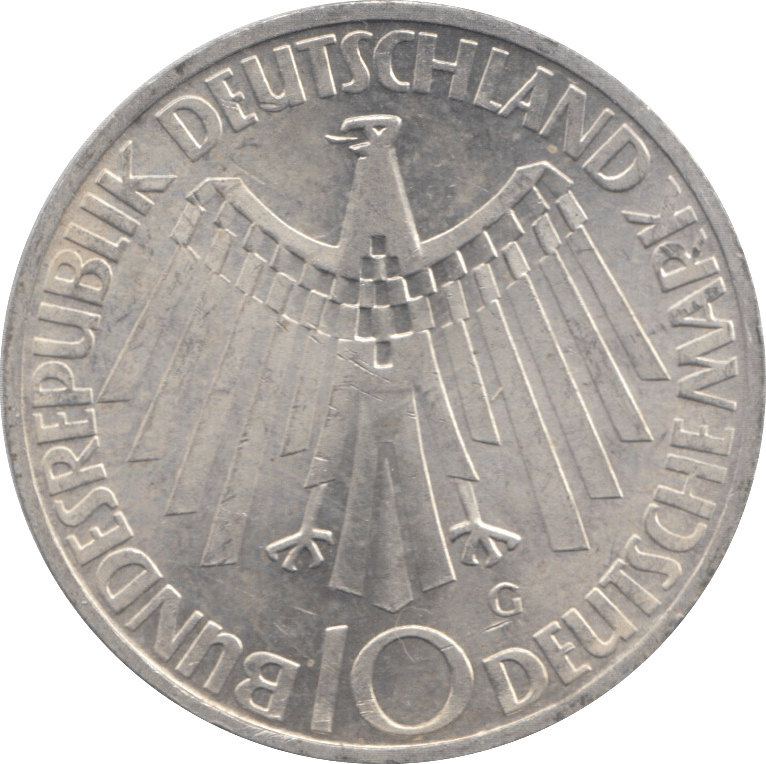 1972 SILVER 10 MARKS GERMANY REF 1 - SILVER WORLD COINS - Cambridgeshire Coins