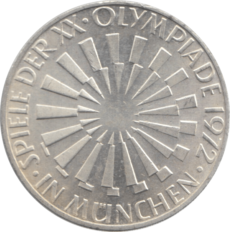 1972 SILVER 10 MARKS GERMANY REF 1 - SILVER WORLD COINS - Cambridgeshire Coins