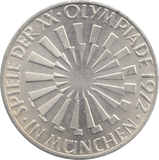 1972 SILVER 10 MARKS GERMANY REF 1 - SILVER WORLD COINS - Cambridgeshire Coins