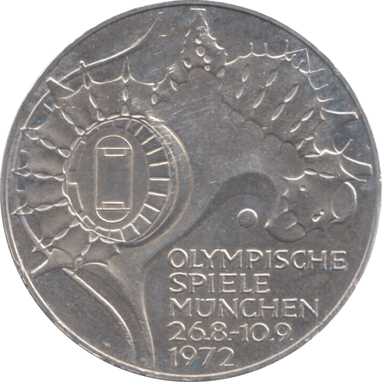 1972 SILVER 10 MARKS GERMANY REF 2 - SILVER WORLD COINS - Cambridgeshire Coins