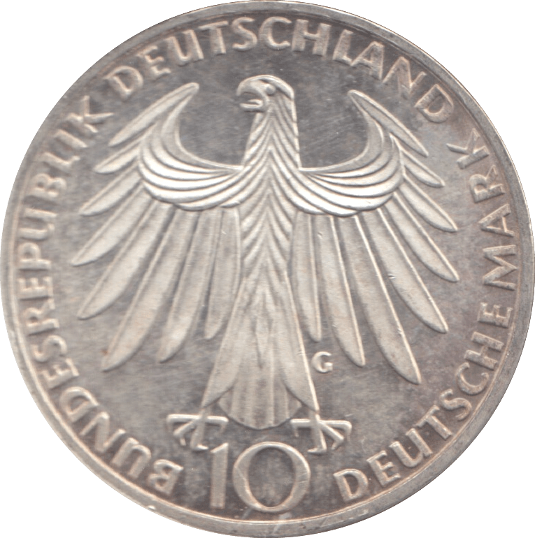1972 SILVER 10 MARKS GERMANY REF 3 - SILVER WORLD COINS - Cambridgeshire Coins