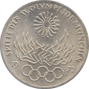 1972 SILVER 10 MARKS GERMANY - SILVER WORLD COINS - Cambridgeshire Coins
