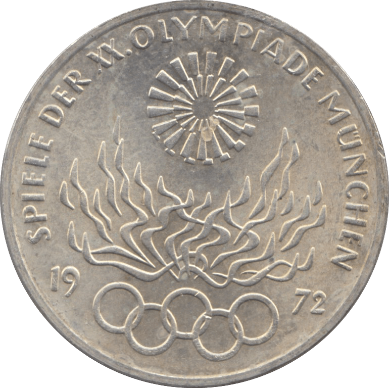 1972 SILVER 10 MARKS GERMANY - SILVER WORLD COINS - Cambridgeshire Coins