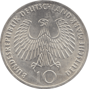 1972 SILVER 10 MARKS GERMANY - SILVER WORLD COINS - Cambridgeshire Coins