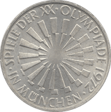 1972 SILVER 10 MARKS GERMANY - SILVER WORLD COINS - Cambridgeshire Coins