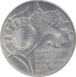 1972 SILVER 10 MARKS GERMANY - WORLD SILVER COINS - Cambridgeshire Coins