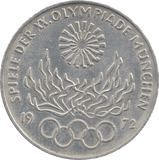 1972 SILVER 10 MARKS GERMANY - WORLD SILVER COINS - Cambridgeshire Coins