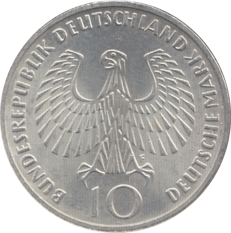 1972 SILVER 10 MARKS GERMANY - WORLD SILVER COINS - Cambridgeshire Coins
