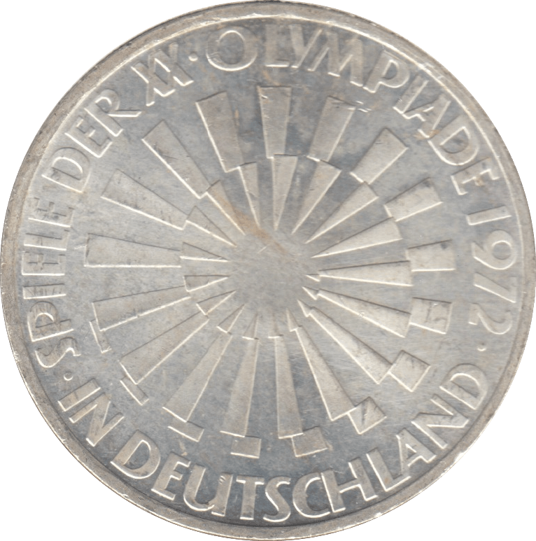 1972 SILVER GERMAN 10 MARK - SILVER WORLD COINS - Cambridgeshire Coins