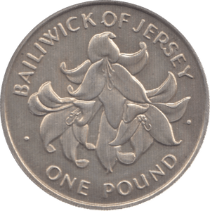 1972 SILVER ONE POUND JERSEY - WORLD SILVER COINS - Cambridgeshire Coins