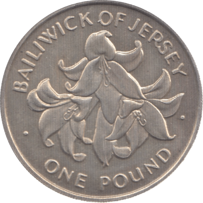 1972 SILVER ONE POUND JERSEY - WORLD SILVER COINS - Cambridgeshire Coins