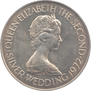 1972 SILVER ONE POUND JERSEY - WORLD SILVER COINS - Cambridgeshire Coins