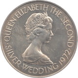 1972 SILVER ONE POUND JERSEY - WORLD SILVER COINS - Cambridgeshire Coins