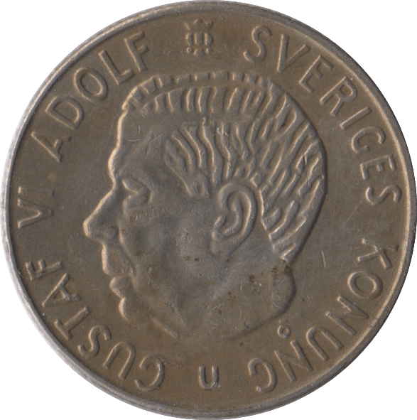 1972 SWEDEN ONE KRONER - WORLD COINS - Cambridgeshire Coins