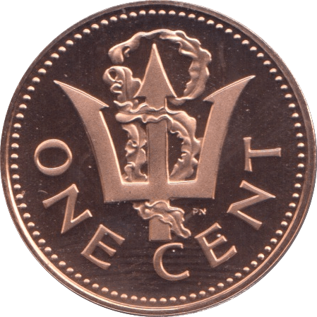 1973 1 CENT BARBADOS (PROOF) - WORLD COINS - Cambridgeshire Coins