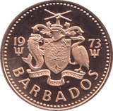 1973 1 CENT BARBADOS (PROOF) - WORLD COINS - Cambridgeshire Coins